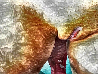 XXX Cartoon. My Housekeeper Helps Me with My Handjob. Cumming on Her Big Clit and Her Red Panties.