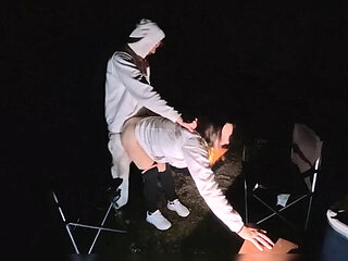 Mya Lane's Big Tits Wife Gets Rough Outdoor Fuck in Forest