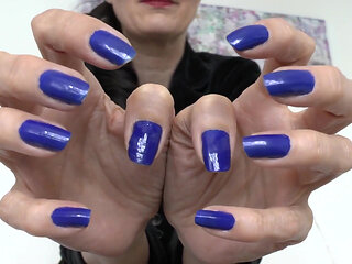 My Long Blue Fingernails Make You Weak, JOI, Lady Victoria Valente