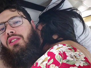 Huge cocked Hispanic couple enjoys kinky room service in a sexy hotel