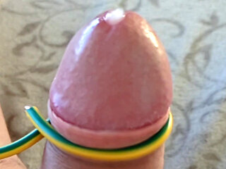 Cumshot with toothbrush 3