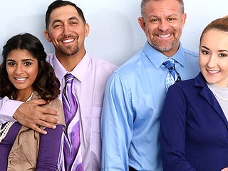 Office Swap: Horny Stepdads Trade Teeny Stepdaughters
