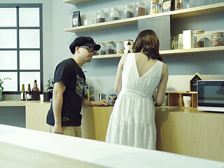Chinese barista really needs your milk - Perv Milfs n Teens