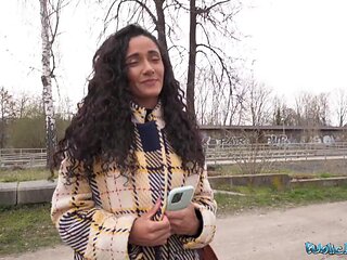 This big ass big tits Latina did not mind I had a camera! - Public Agent