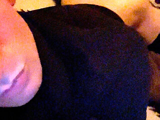 Late night dancing for femboy in thigh highs