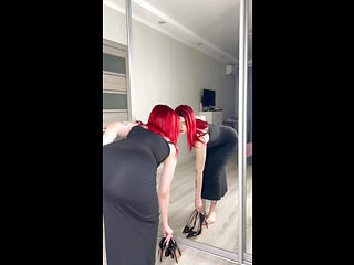 The body is trained, but the fantasies are dirty  she dances in front of the mirror as if you're already behind her