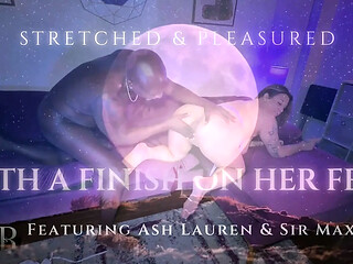 Sexy BBC slut Ash Lauren gets pleasured and stretched.