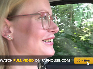 German Driving Naked Car