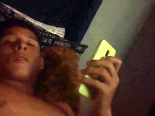 I Suck on Str8 Big-horny Cock While He Talks to His Girlfriend