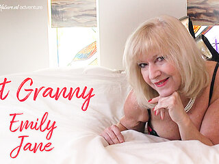 Hot British Granny Emily Jane Plays With Herself In Bed