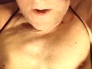 CUMFACE SHOOTING MY OWN CUMSHOT ALL OVER MY FACE AND SHOWING IT ON WEBCAM