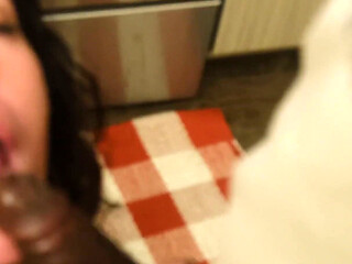 Snsultry Sucks Her Son's Friend's Dick When He Visited!