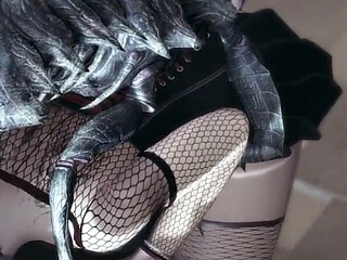 Chaurus Lair. Gothic Alt-girl Got Fucked in Ass by Insect From the Elder Scrolls V Skyrim. Emptie41