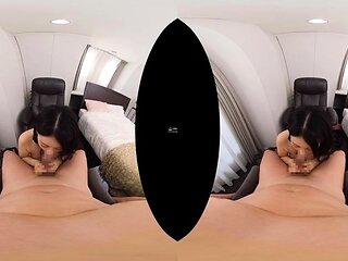 Japanese schoolgirl gives a pov blowjob
