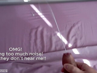 I hope the neighbors don't hear me! Making a lot of noise when I cum listening to them having sex in the middle of the morning!