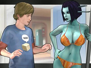 Summer Daze: Blowjob, Big Tits  Babe Porn