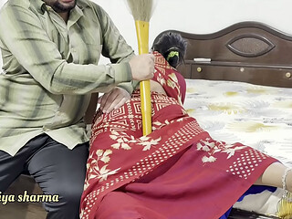 The owner fucked his maid in desi style Desi Indian sex with dirty talk