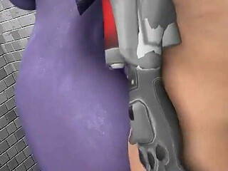 Widowmaker Had a Naked Assistant - Femdom Overwatch Fantasy