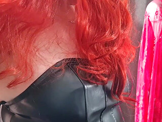 My New Red Wig - How Do I Suit Being a Redhead (bbw Amateur MILF Wife Homemade Mature Big Saggy Tits)
