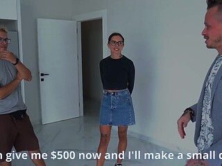 Real estate agent fucks my wife so we can get discount