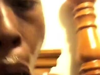 Sucking a Huge Dildo, Dreaming of Daddy