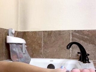 Amateur blondie solo anal masturbation