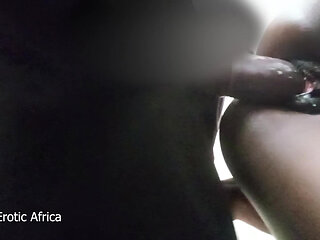 Sweet Skinny Ebony Teen From Behind