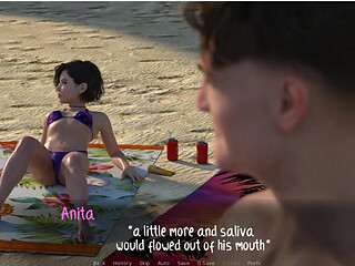 Weekend Lollygagging - Gameplay - Roleplay - Anita Teasing Men at Beach