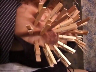 Clothespins on the tits