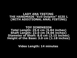 I give a test to the Dolphin L from TheWonderToys uo my ass with also anal fisting