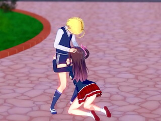 Hentai Studentessa fa sesso con il suo compagno di classe durante la ricreazione