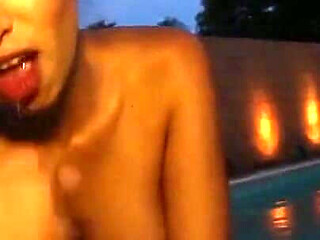 Frida Sante sucking dick in the swimming pool! POVMania