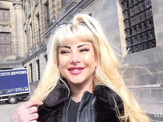 Real Dutch Gal Kitana Coarse Anal Screw At Street Pickup Casting