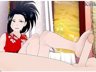 Momo Yaoyorozu (kimono) And Izuku Midoriya Have Intense Sex At A Shrine. - My Hero Academia Hentai