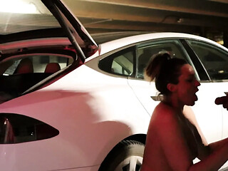 Late Night Parking Garage Quickie with My Husband
