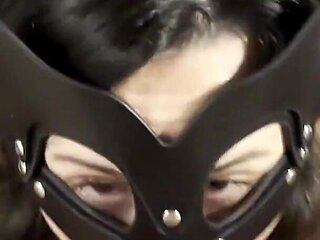 Horny Slut Takes Matters Into Her Own Hands, Jerks Him off Onto Her Face After Sucking Cock