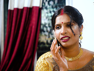 Desi Mallu Bhabhi Threesome Sex with Her Local Two Debar When She Was Alone at Home