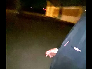 OMG Jacking outside at Gas Station