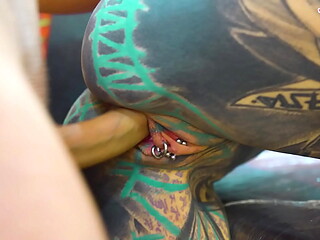 Tattoo Artist Turned Anal Toy &ndash_ Pornstar Fucked by Her Own Customer