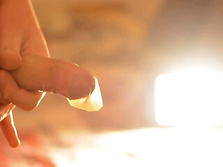 Big Cumshot Inside The Condom