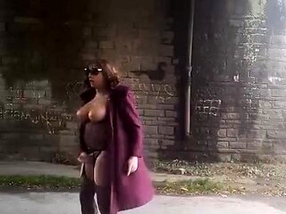 Crossdresser Outdoor Masturbation Adventure