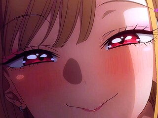 Marin Kitagawa surrenders slow in Gojou's strong arms