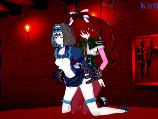 Garie T&ucirc_m&acirc_n and Maria Cadenzavna Eve and Micha Jawk&acirc_n intense futanari sex. - Symphogear Hentai