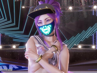 [mmd] Secret Number - Who Dis Sexy Stripteas League of Legends Uncensored Hentai