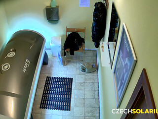 Czech Solarium 78: Sweet Ass Posing in the Solarium