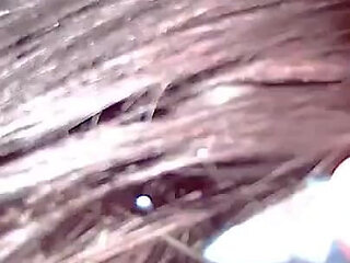 Brunette Hair Brushing