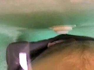 2 consecutive orgasms from the pool jet