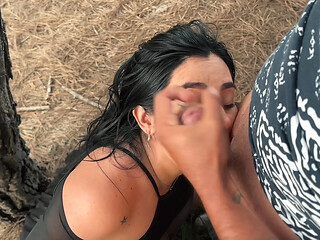 Outdoor romance with sensual Latina Melany