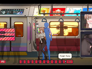 Curvy Adult Store Clerk in Naughty Encounters - Passionate Foreplay, Public Train Action, Solo Pleasure Scene, and Extreme Sex