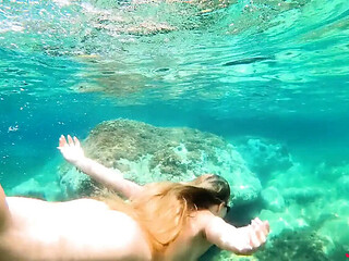 Big Ass Blonde JessiJek Gets Wild Anal on the Beach - Amazing Underwater Sex Adventure